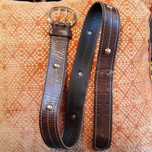 SOLD - LINEA PELLE Genuine Leather Belt